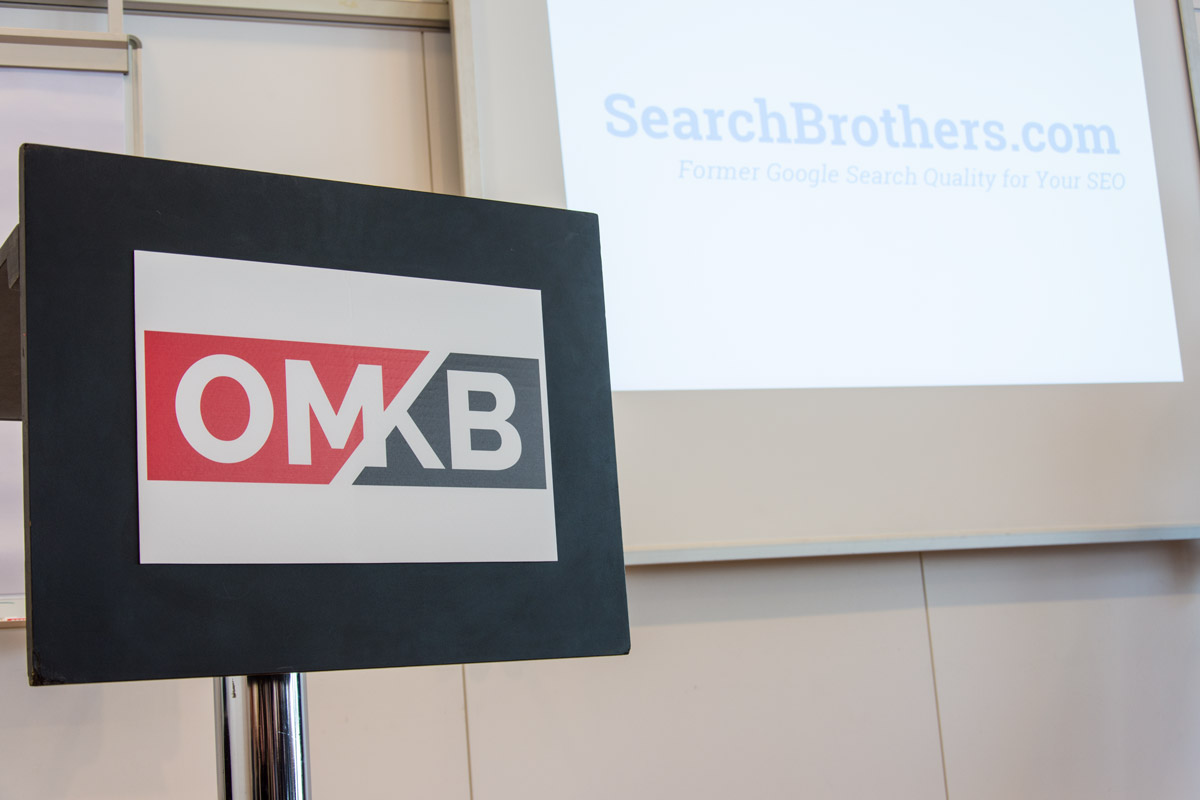Die Searchbrothers auf der OMKB2017 - Kaspar Szymanski hält einen Workshop mit dem Thema "Google-Abstrafungen"